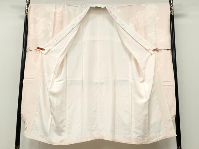 平和屋着物●世界的ファッションデザイナー 山本寛斎 kansaiブランド 振袖・長襦袢セット 駒刺繍 格子舞蝶文 金彩 半衿刺繍 逸品CABH2754ut