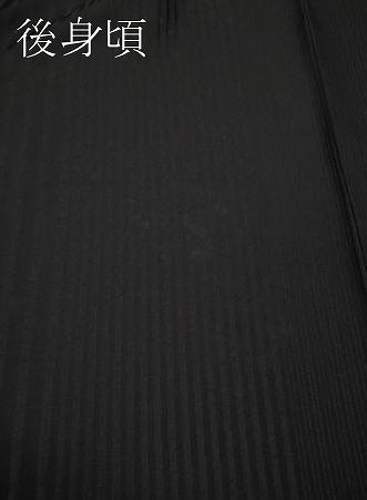 平和屋着物●訪問着　草花シルエット　黒地　正絹　逸品　CABH2762ut