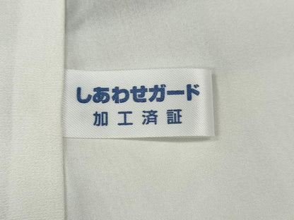 平和屋着物●訪問着　草花シルエット　黒地　正絹　逸品　CABH2762ut