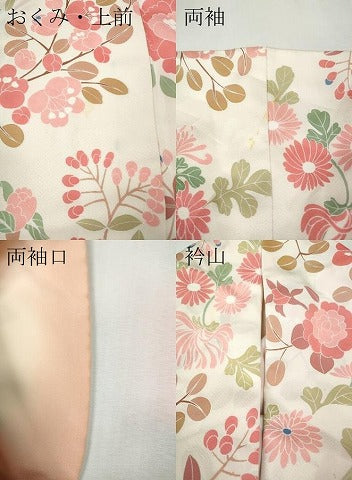 平和屋着物●上質な小紋　草花尽くし　正絹　逸品　CABH2786ut