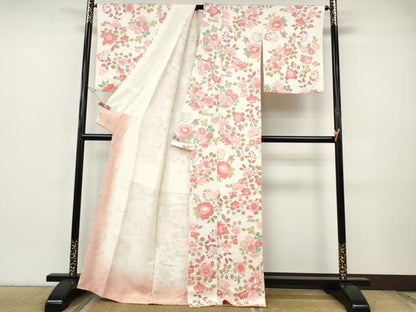 平和屋着物●上質な小紋　草花尽くし　正絹　逸品　CABH2786ut