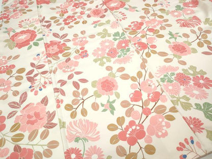 平和屋着物●上質な小紋　草花尽くし　正絹　逸品　CABH2786ut