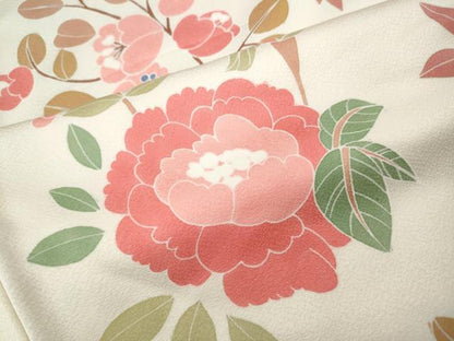 平和屋着物●上質な小紋　草花尽くし　正絹　逸品　CABH2786ut