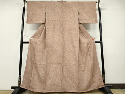 平和屋着物●大変加工の良い総絞り小紋　正絹　逸品　CABH2791ut