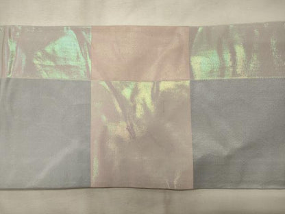 平和屋着物◎九寸名古屋帯 市松文様 正絹 逸品 CABH2854oy