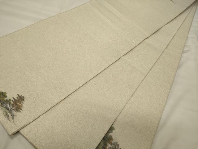 平和屋着物◎太鼓柄袋帯 作家物 綴れ 八坂五重塔 正絹 逸品 CABH2897oy