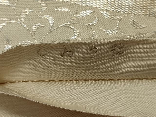 平和屋着物◎六通柄袋帯 しおり錦 手織引箔 地紙重ね花鳥文 金銀糸 正絹 逸品 CABH2898oy