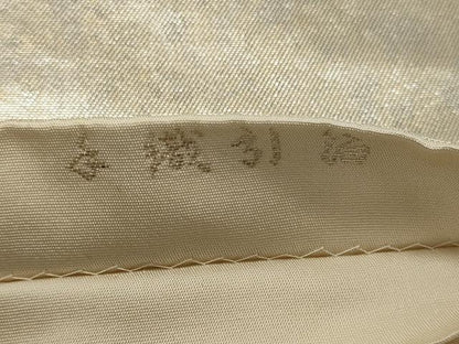 平和屋着物◎六通柄袋帯 しおり錦 手織引箔 地紙重ね花鳥文 金銀糸 正絹 逸品 CABH2898oy