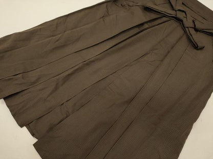 平和屋着物■男性　行灯袴　縞　正絹　逸品　CABH2903oy