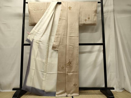 平和屋着物■訪問着　陶器文　金彩　正絹　逸品　CABH2910oy