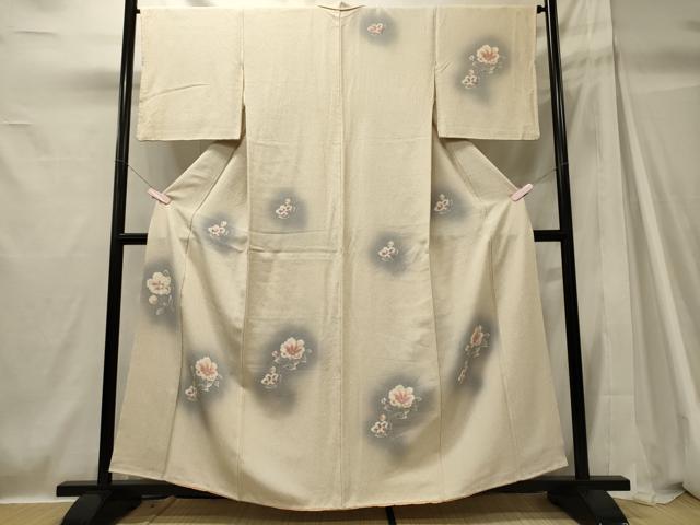 平和屋着物■訪問着　枝花文　暈し染め　正絹　逸品　CABH2913oy