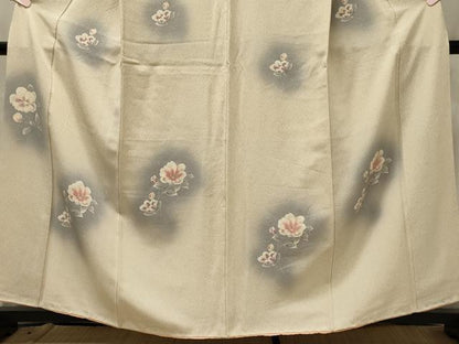 平和屋着物■訪問着　枝花文　暈し染め　正絹　逸品　CABH2913oy