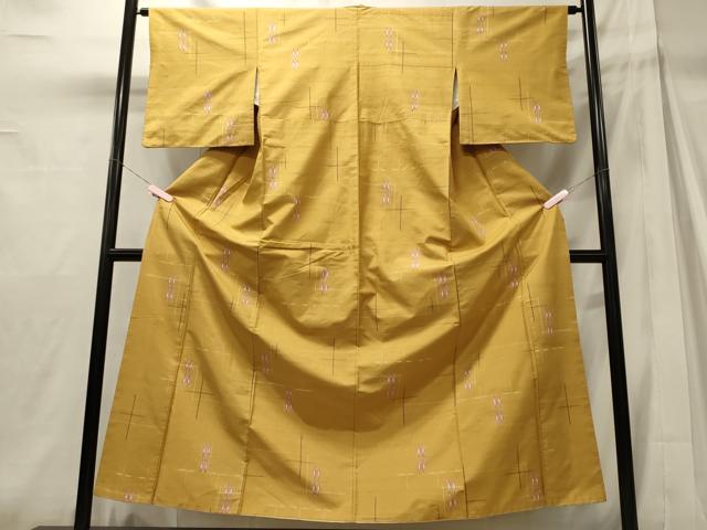平和屋着物■上質な紬　抽象文　正絹　逸品　CABH2920oy