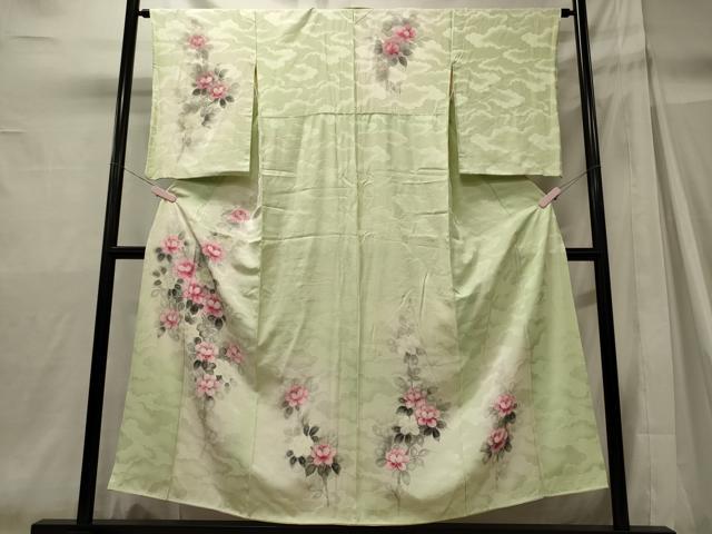 平和屋着物■訪問着　手描き　枝花文　暈し染め　正絹　逸品　CABH2932oy