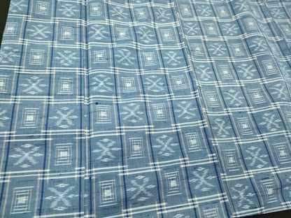 平和屋着物■上質な紬　幾何学文　正絹　逸品　CABH2934oy