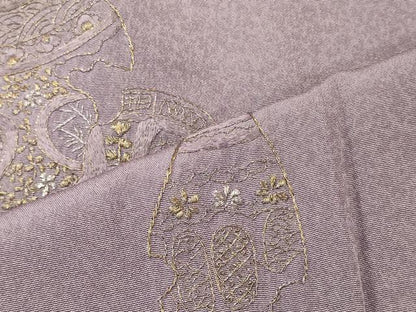 平和屋着物■訪問着　刺繍　陶器文　金銀糸　正絹　逸品　CABH2937oy