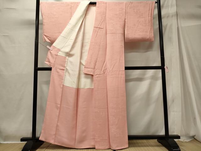 平和屋着物■上質な色無地　人物松地紋　虹色　正絹　逸品　CABH2940oy