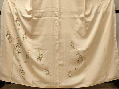 平和屋着物■訪問着　手描き　草花文　金彩　正絹　逸品　CABH2941oy