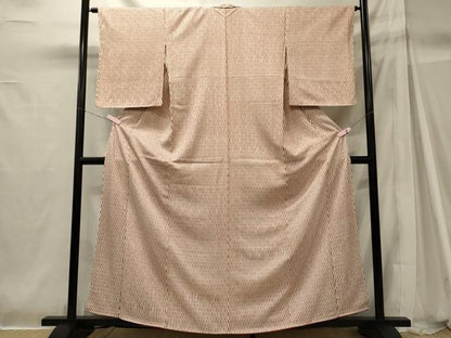 平和屋着物■上質な小紋　幾何学文　正絹　逸品　未使用　CABH2943oy