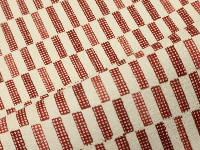 平和屋着物■上質な小紋　幾何学文　正絹　逸品　未使用　CABH2943oy