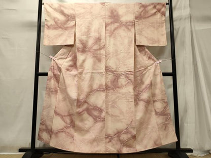 平和屋着物■上質な小紋　紬地　芝文　正絹　逸品　CABH2944oy