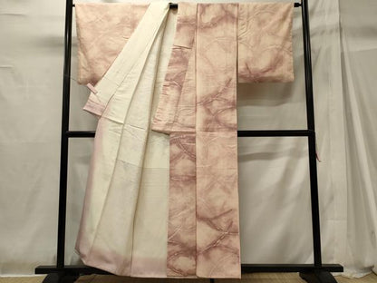 平和屋着物■上質な小紋　紬地　芝文　正絹　逸品　CABH2944oy