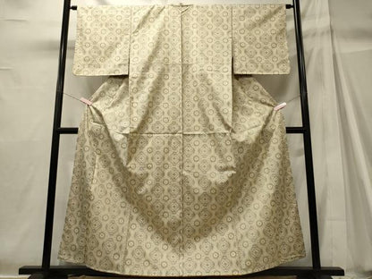 平和屋着物■本場染大島紬 亀甲花文 正絹 逸品 未使用 CABH2951oy