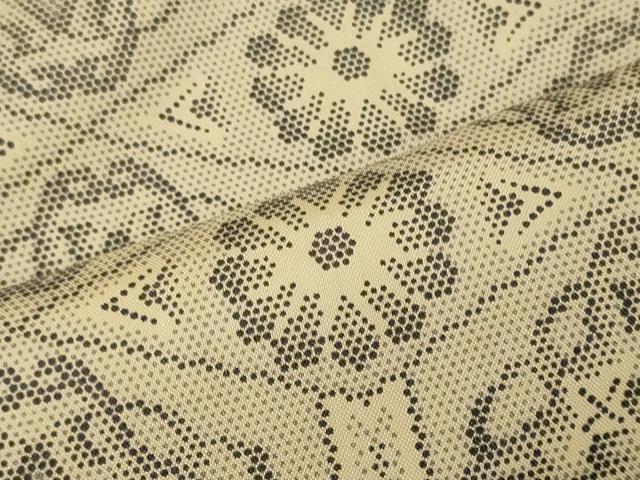平和屋着物■本場染大島紬 亀甲花文 正絹 逸品 未使用 CABH2951oy