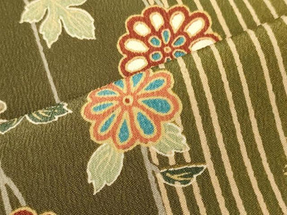 平和屋着物■上質な小紋 舞蝶花間道 暈し染め 正絹 逸品 未使用 CABH2952oy