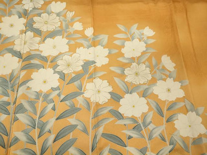 平和屋着物■訪問着 刺繍 草花文 暈し染め 金彩 正絹 逸品 未使用 CABH2955oy