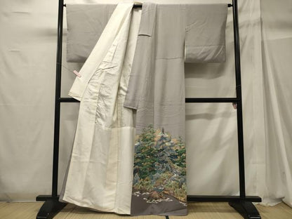 平和屋着物■色留袖 作家物 遠山草木文 洗える着物 未使用 CABH2959oy