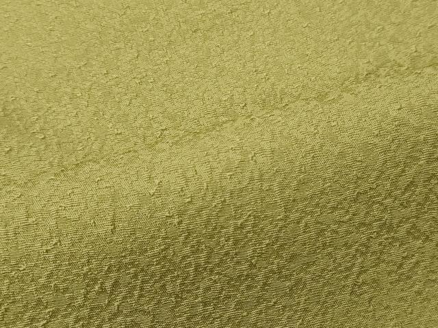 平和屋着物■本草木染作家 瑞鳳 色無地 若苗色 正絹 逸品 CABH2964oy