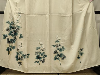 平和屋着物■訪問着　草花文　暈し染め　正絹　逸品　CABH2966oy