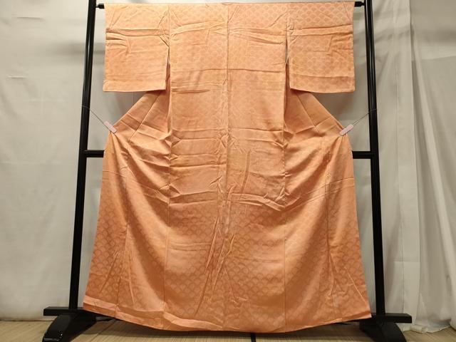 平和屋着物■上質な小紋　菊青海波地紋　暈し染め　正絹　逸品　CABH2968oy