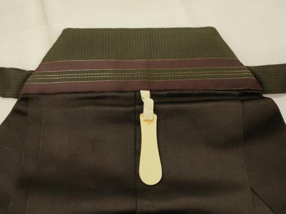 平和屋着物■男性　行灯袴　縞　正絹　逸品　CABH2981oy