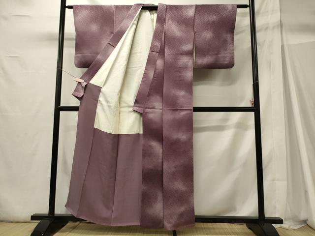 平和屋着物■上質な小紋 花唐草地紋 暈し染め 正絹 逸品 CABH2993oy