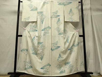 平和屋着物■上質な小紋 草花文 正絹 逸品 CABH3000oy
