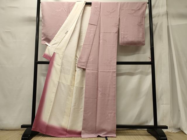 平和屋着物■上質な小紋　雲取り青海波地紋　正絹　逸品　未使用　CABH3004oy
