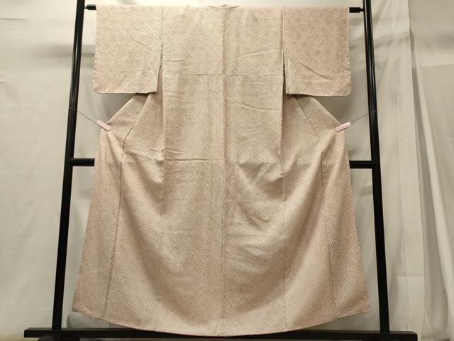 平和屋着物■大変加工の良い総絞り小紋　やまと誂製　正絹　逸品　未使用　CABH3008oy