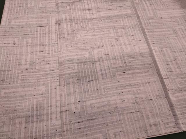 平和屋着物■上質な紬　幾何学文　正絹　逸品　CABH3013oy