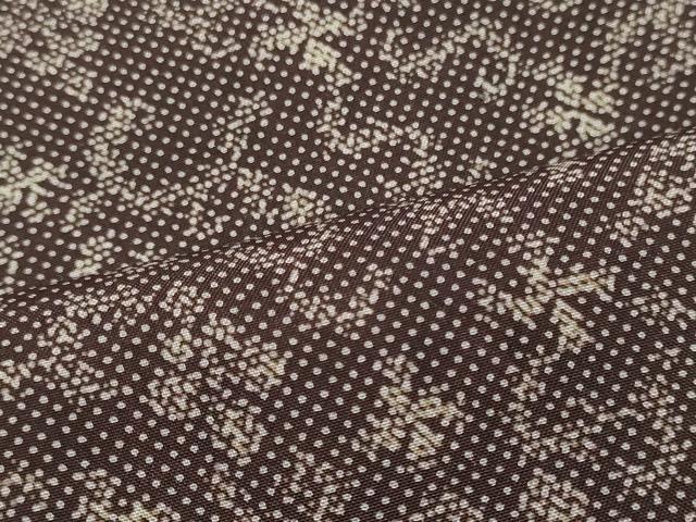 平和屋着物■上質な小紋　花唐草文　黒地　正絹　逸品　未使用　CABH3022oy