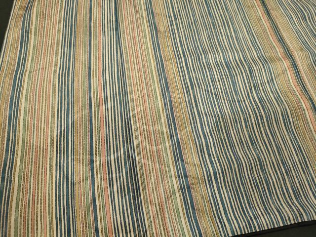 平和屋着物■上質な小紋　縞　正絹　逸品　CABH3029oy