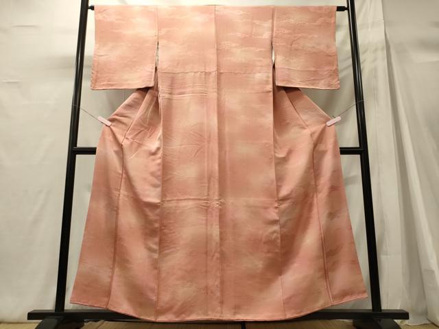 平和屋着物■上質な小紋　木目地紋　暈し染め　高島屋扱い　正絹　逸品　CABH3032oy