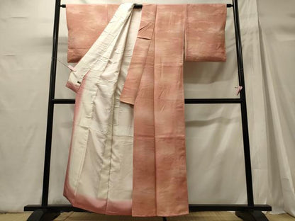 平和屋着物■上質な小紋　木目地紋　暈し染め　高島屋扱い　正絹　逸品　CABH3032oy