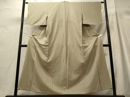 平和屋着物■上質な小紋　縞　正絹　逸品　CABH3033oy