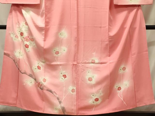 平和屋着物■訪問着　駒刺繍　槍梅　暈し染め　金彩　正絹　逸品　CABH3037oy