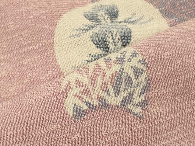 平和屋着物■上質な紬　草花文　正絹　逸品　未使用　CABH3041oy