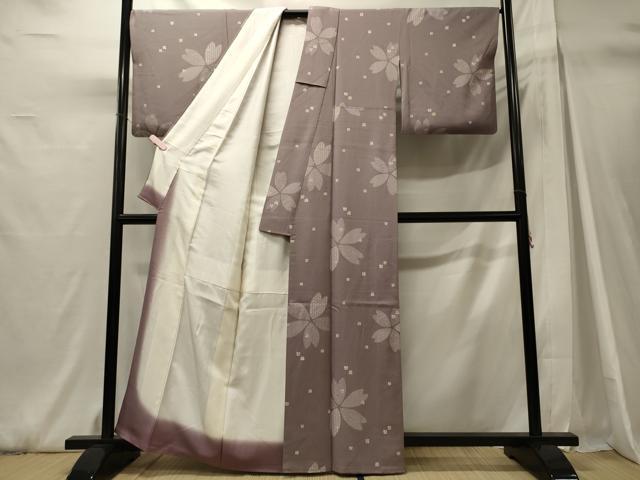 平和屋着物■上質な小紋　吉祥舞花文　正絹　逸品　CABH3048oy