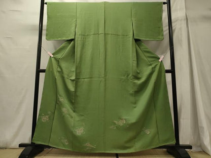 平和屋着物■豪華色留袖　総刺繍　鼓　蘇州刺繍　金銀糸　正絹　逸品　未使用　CABH3051oy