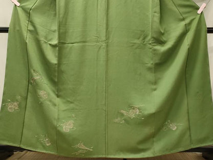 平和屋着物■豪華色留袖　総刺繍　鼓　蘇州刺繍　金銀糸　正絹　逸品　未使用　CABH3051oy